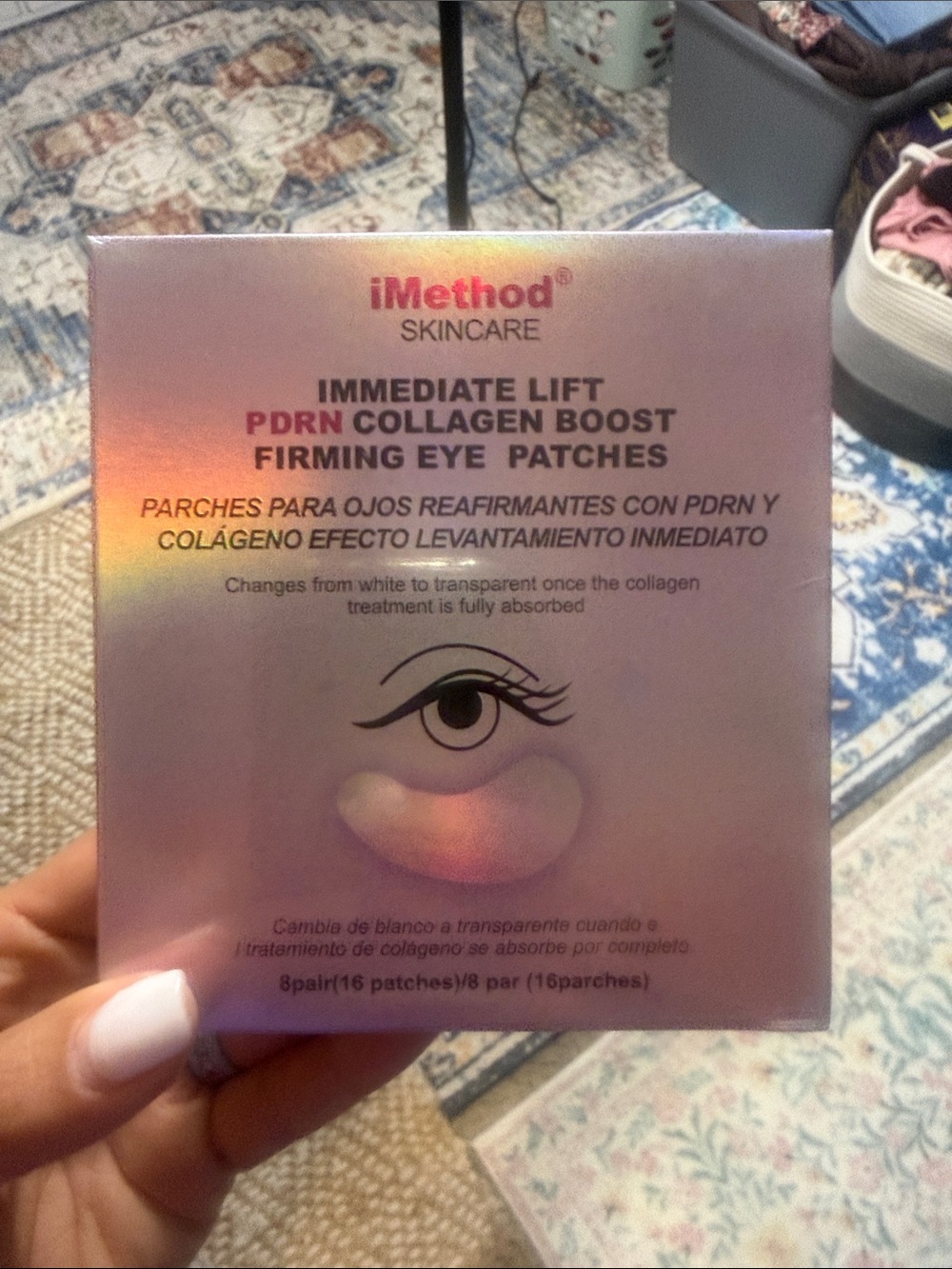 iMethod Immediate Lift PDRN Collagen Boost Firming Eye Patches - Pink Pearl